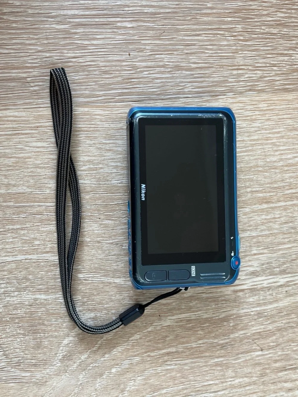 Nikon Coolpix S6400 digital camera in blue